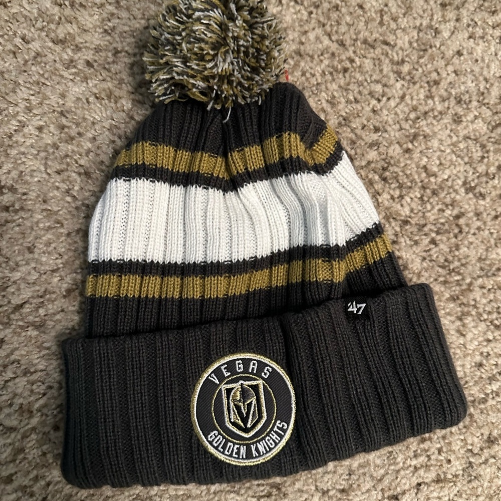47 Brand Vegas Golden Knights Beanie - Black, White, Gold